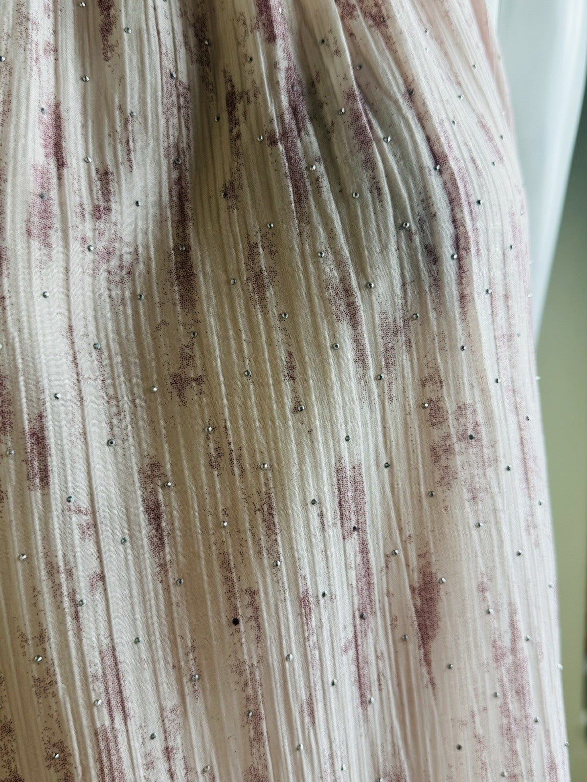 Sapphire Women’s Pink Rhinestones Long Maxi Dress Sz M.  (B.151)