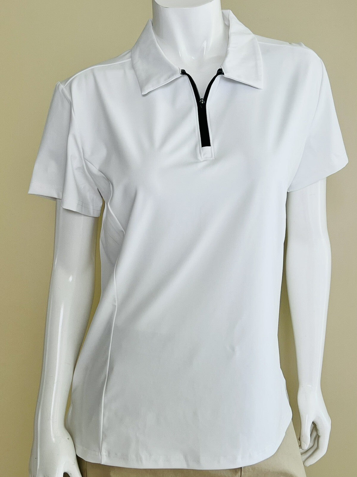 VIODIV Women’s Short Sleeve Polo Shirt Quick Dry Golf Sport Sz L  (49)