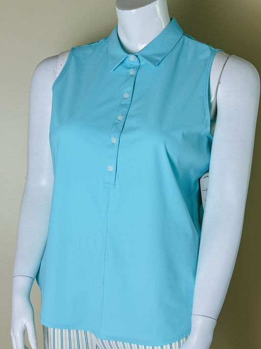 Foray Golf Womens Size L Sleeveless Golf Polo Shirt.    (B.160)