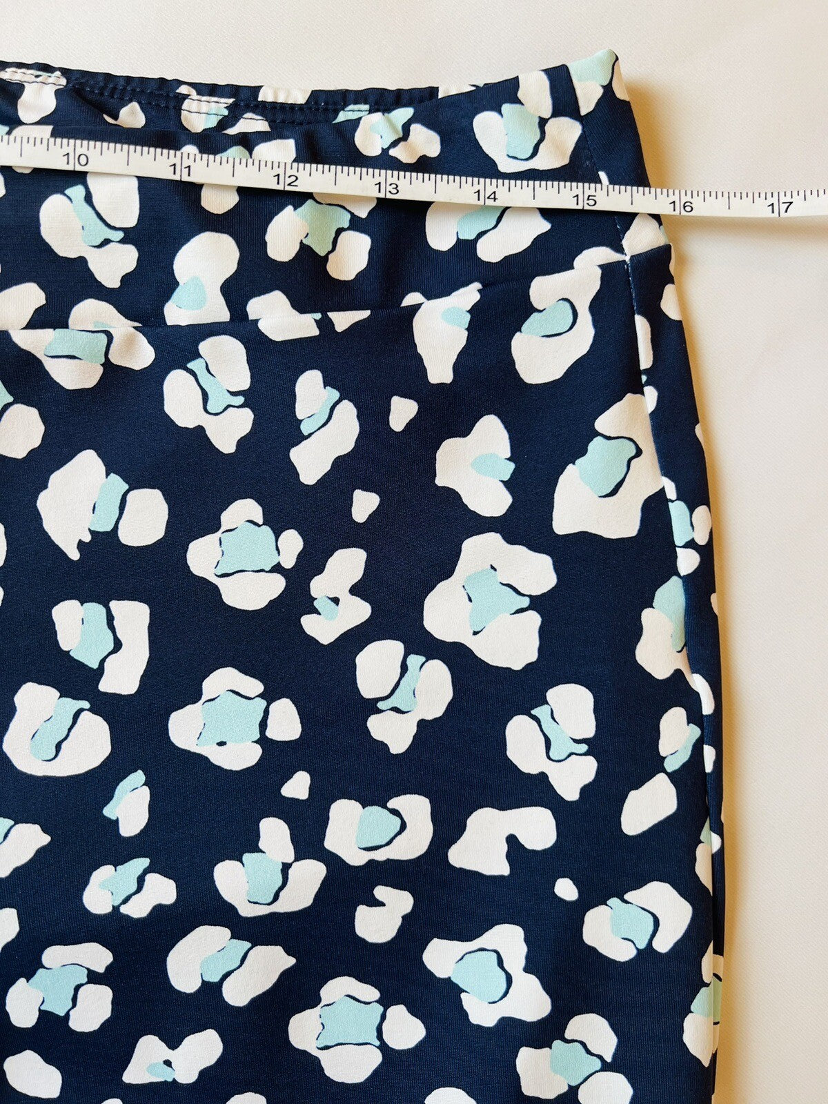 Melly M Women's Leggings Blue White Sz S Pants (11)