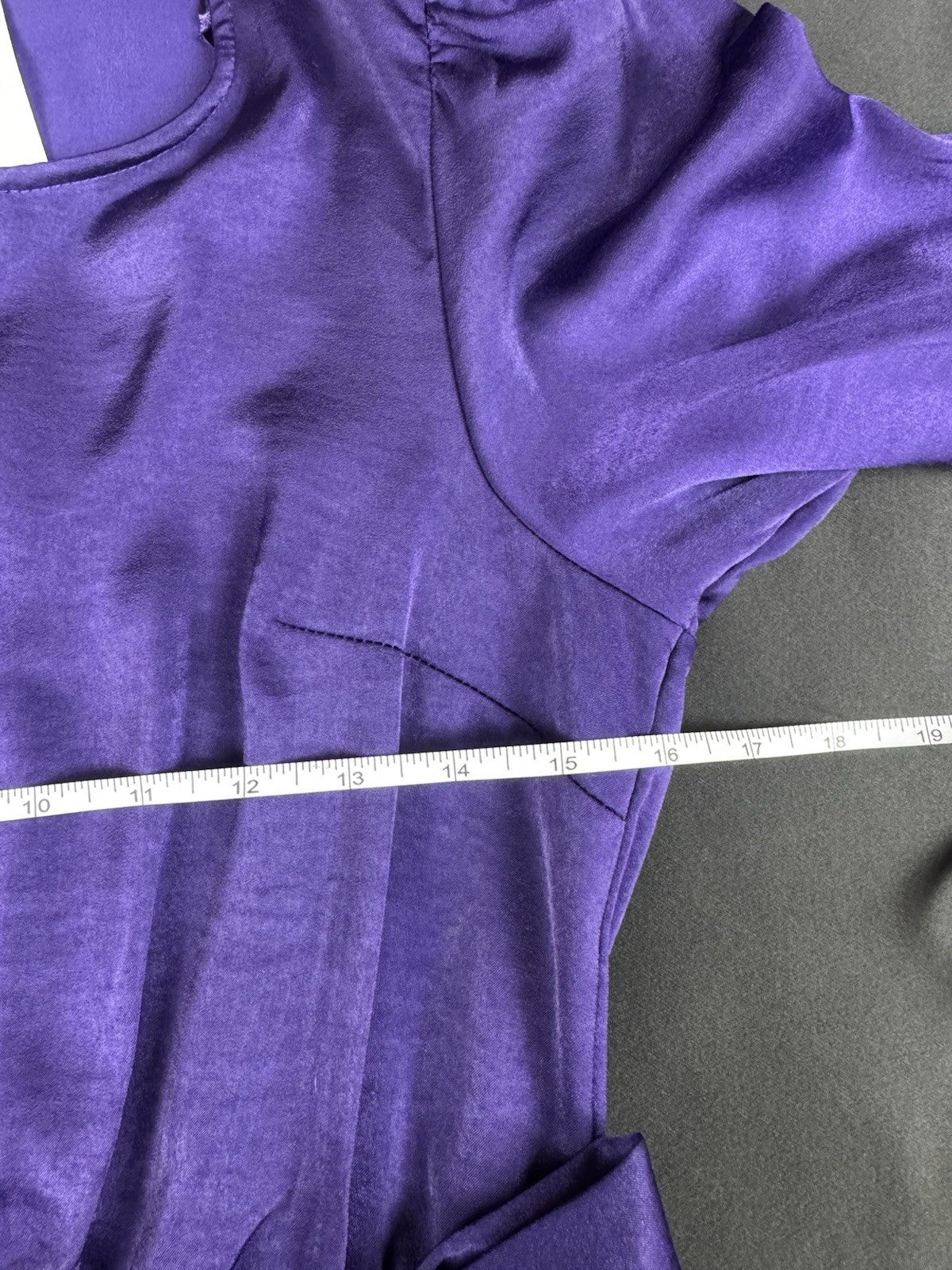 Lucky Brand Women’s Maxi Dress Purple Satin Sz M    (B.176)