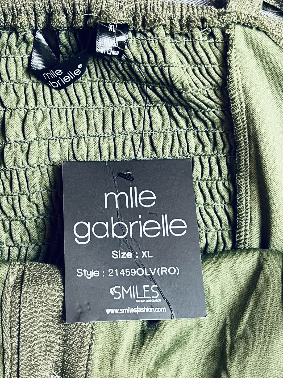 Mlle Gabrielle Sz XL Green Dress Fit Flare Button Down Sleeveless (3)