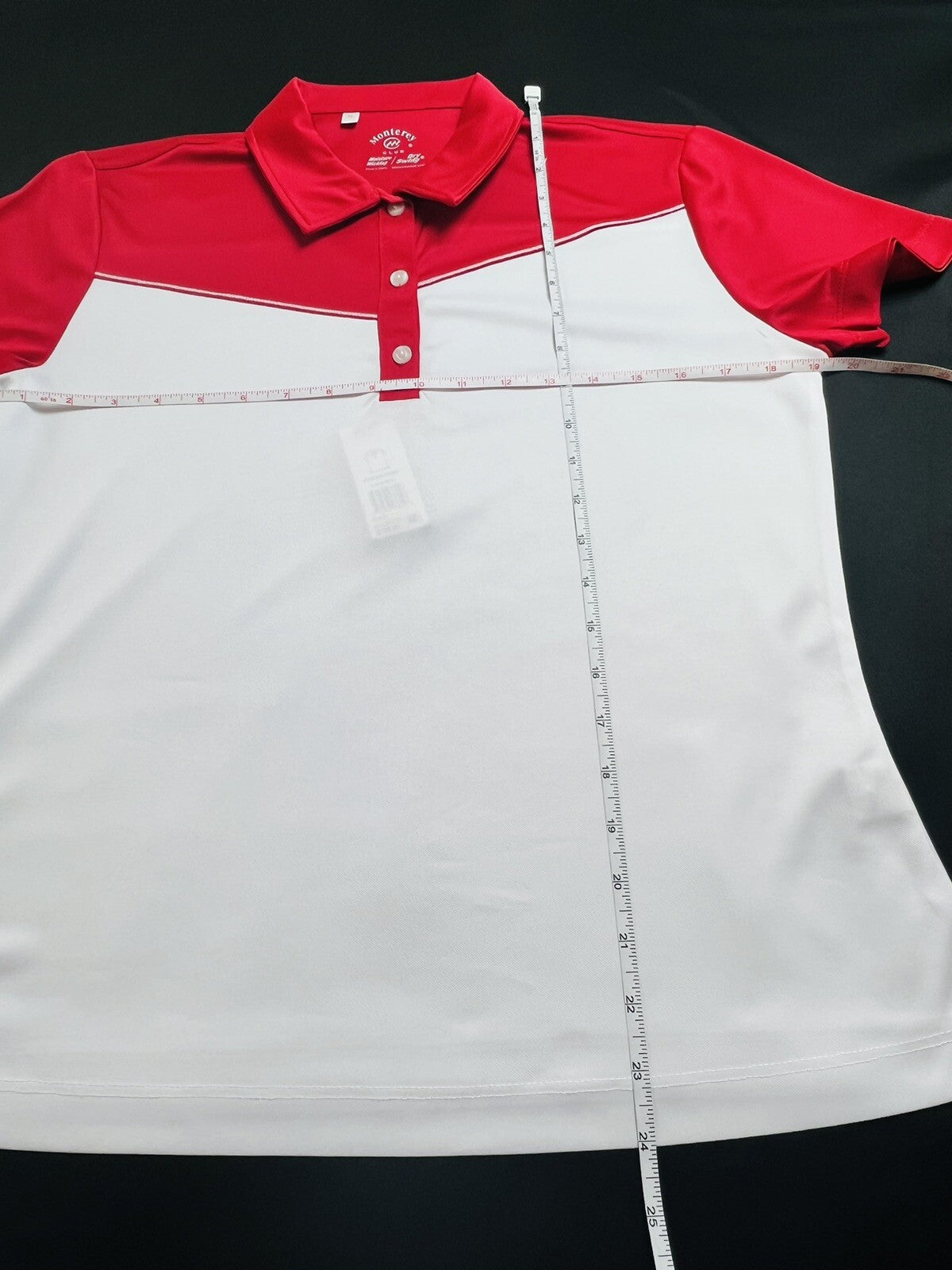 Monterey Club Women's Golf Shirt Sz M Short Sleeve Top (13)