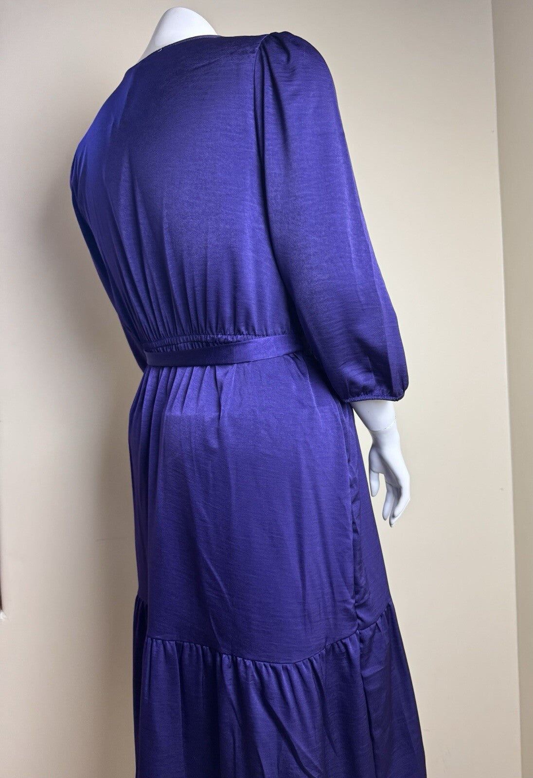Lucky Brand Women’s Dress Purple Satin Sz XL    (B.144)