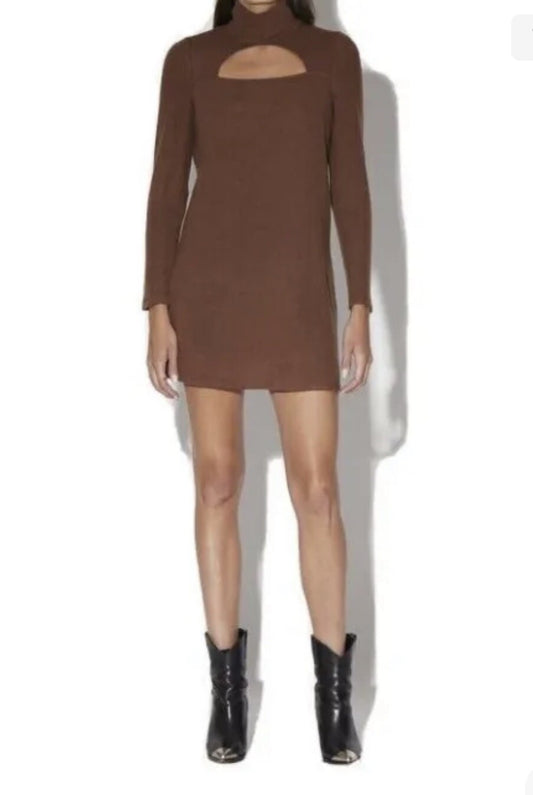 $198 Walter Baker Turtle Neck Key Hold Sweater Dress Size M