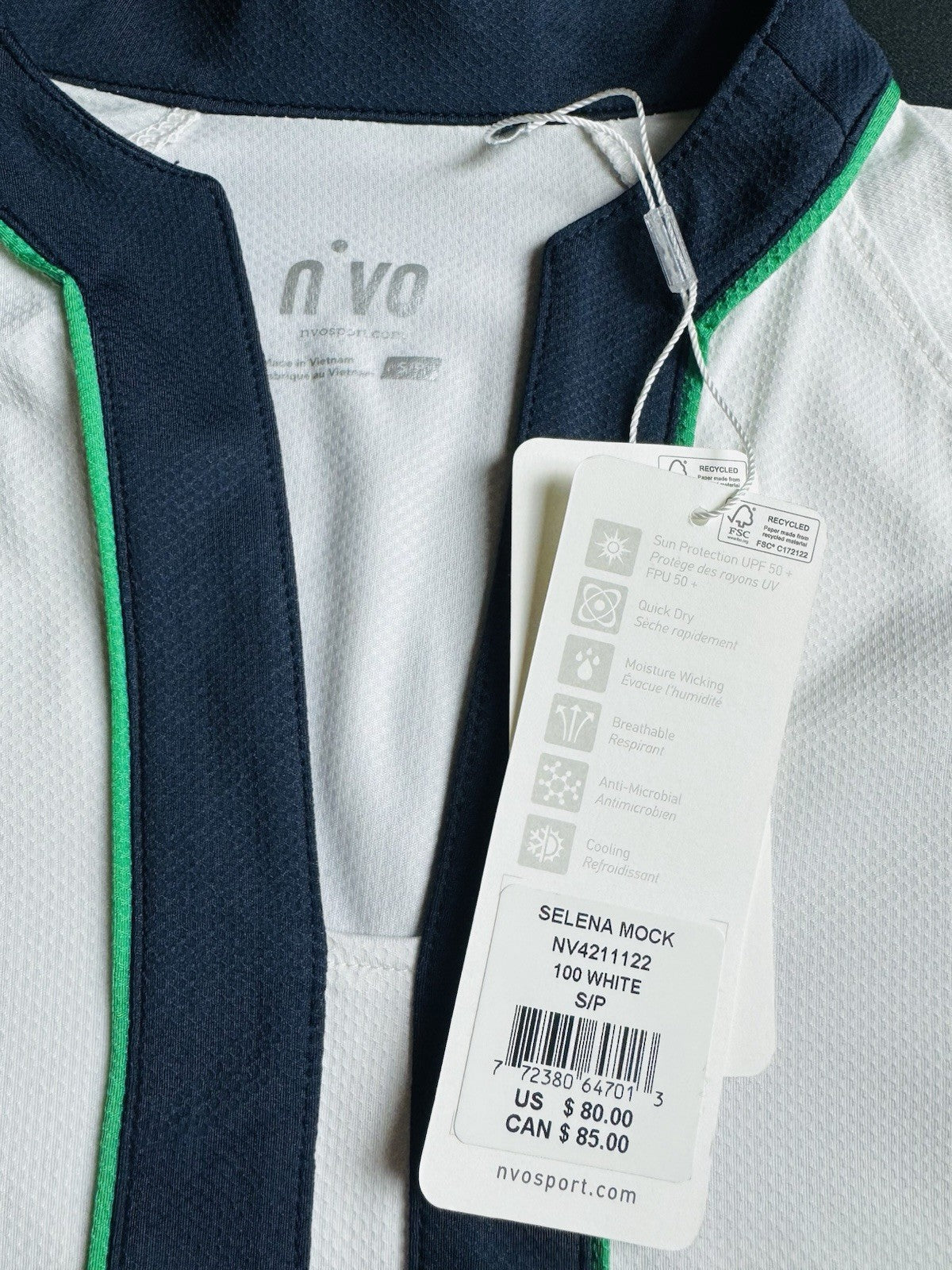 $80 NIVO Women's Golf Shirt Size S.    (B.163)