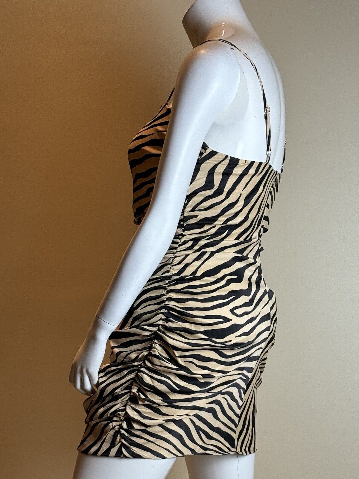 Forever 21 Women’s Zebra Dress Sz 0X Stretch   (50)