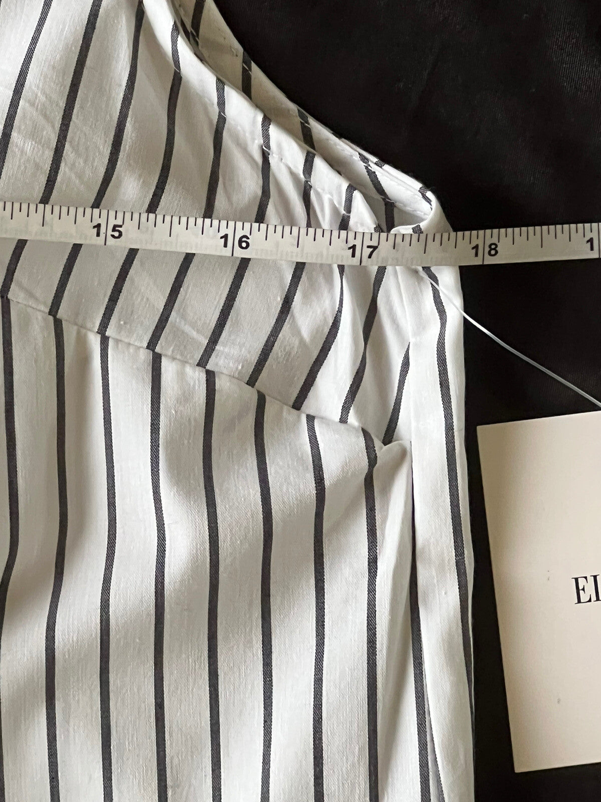 Ellen Tracy Women's Striped Sleeveless Shirt Sz M