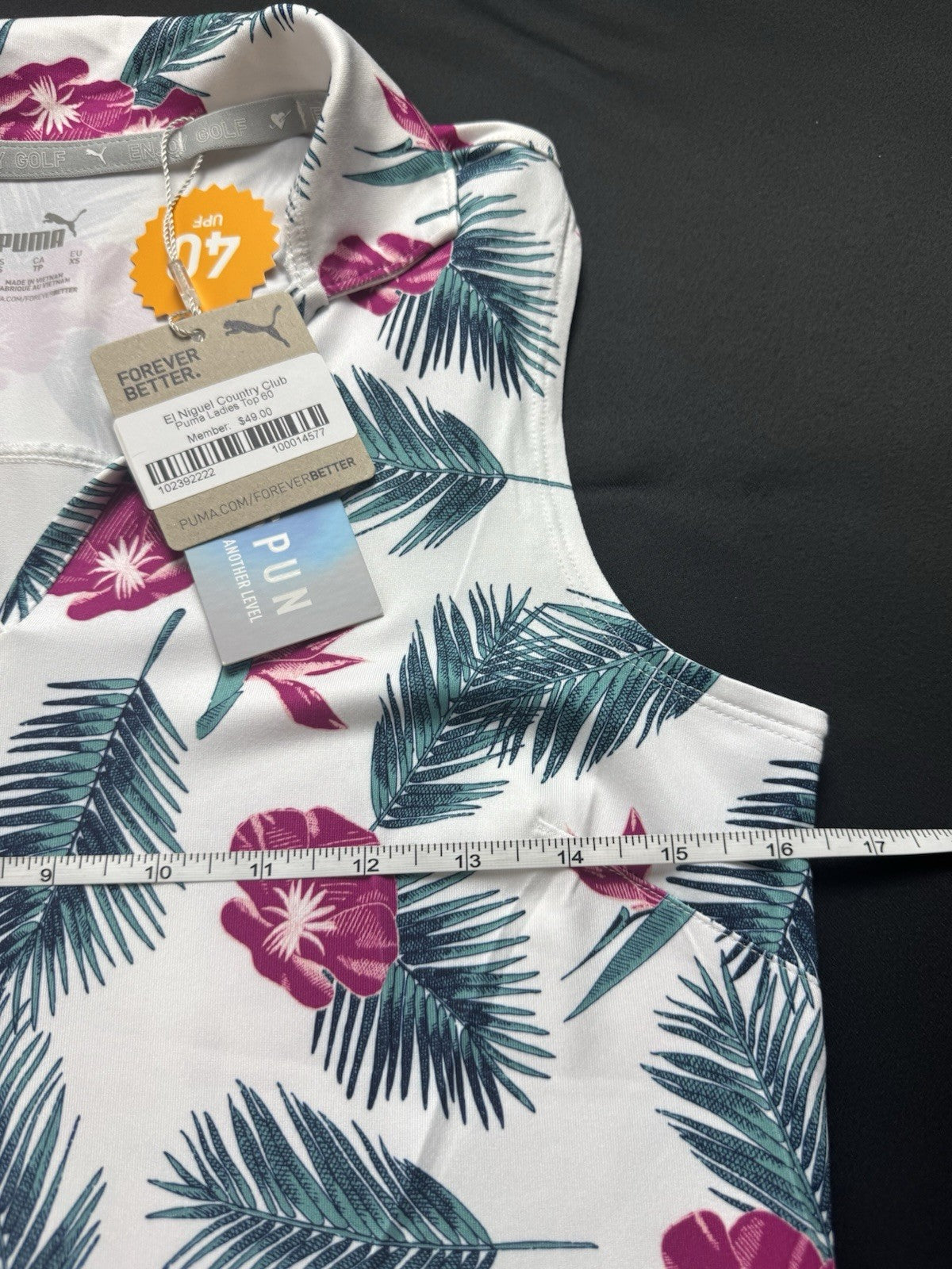 $70 Puma Women’s Golf Shirt Sleeveless Sz XS  (B.156)