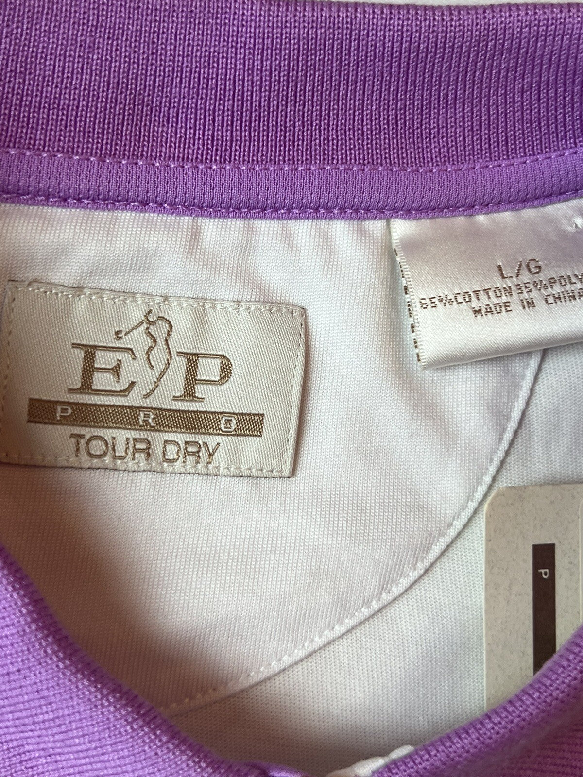 E.P Pro Tour Tech Women’s Golf Polo Shirt Sz L