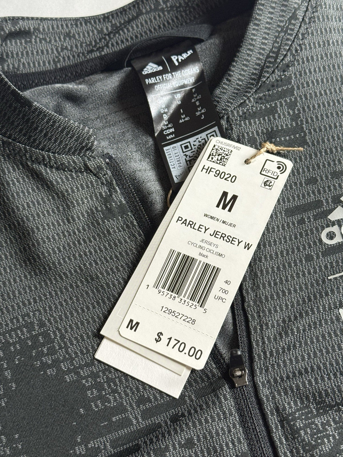 $170 Adidas Women’s Parley Jersey Shirt Sz M    (B.189)