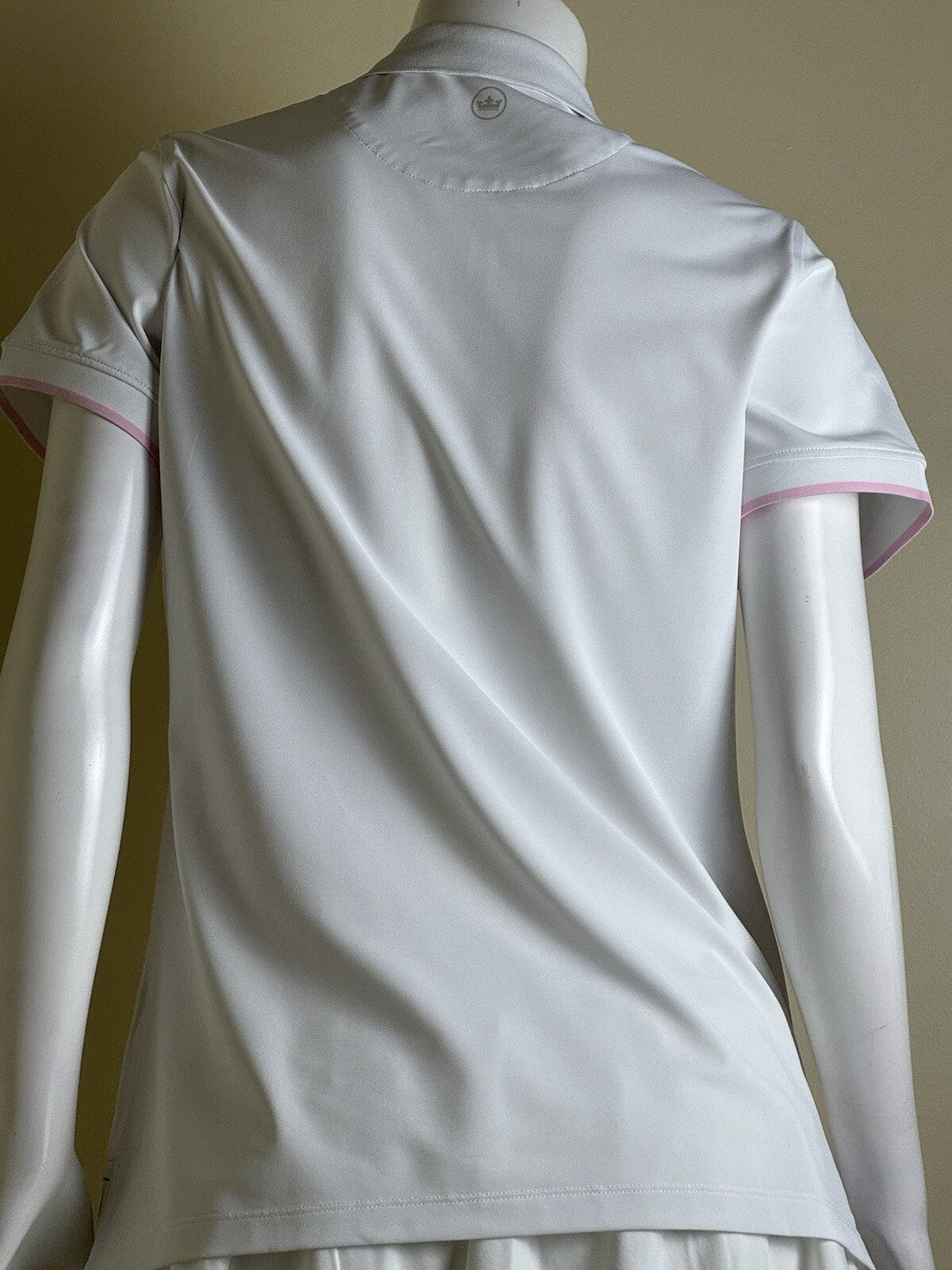 Peter Millar Women’s Golf Polo Shirt White Sz L. (B.80)