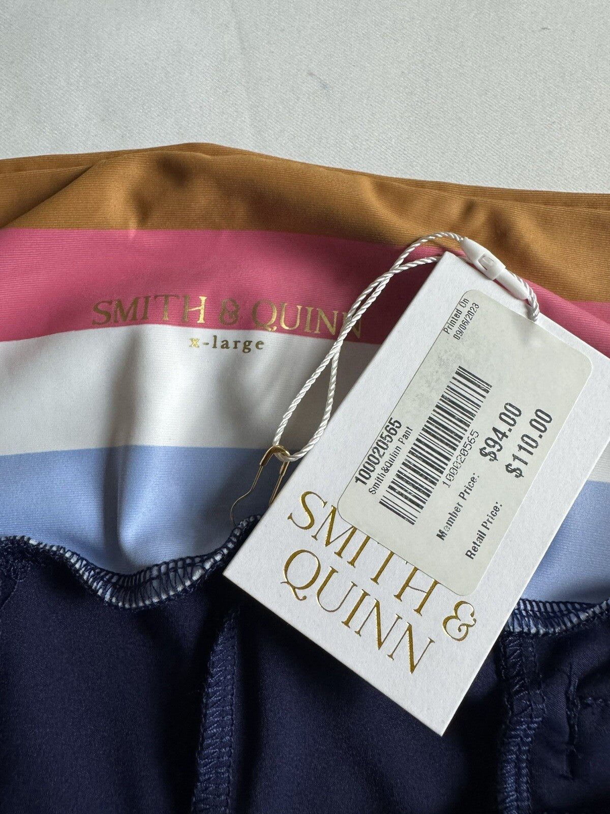 Smith & Quinn Women’s Stripe Leggings SZ XL (B.127)