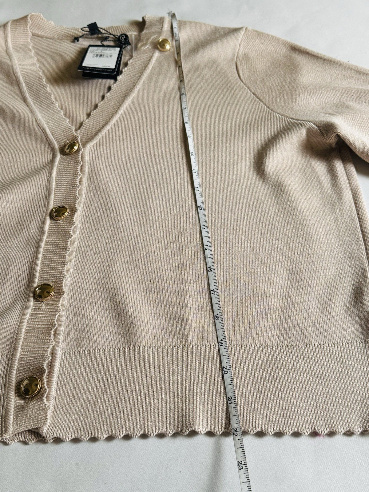 $99 Adrianna Papell Knit Cardigan Jacket – Size L.  (B.119)