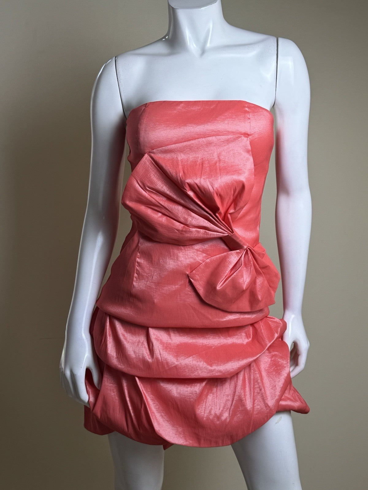 DAISY Women's Orange Embroidered Bow Dress Sz M        (B.168)