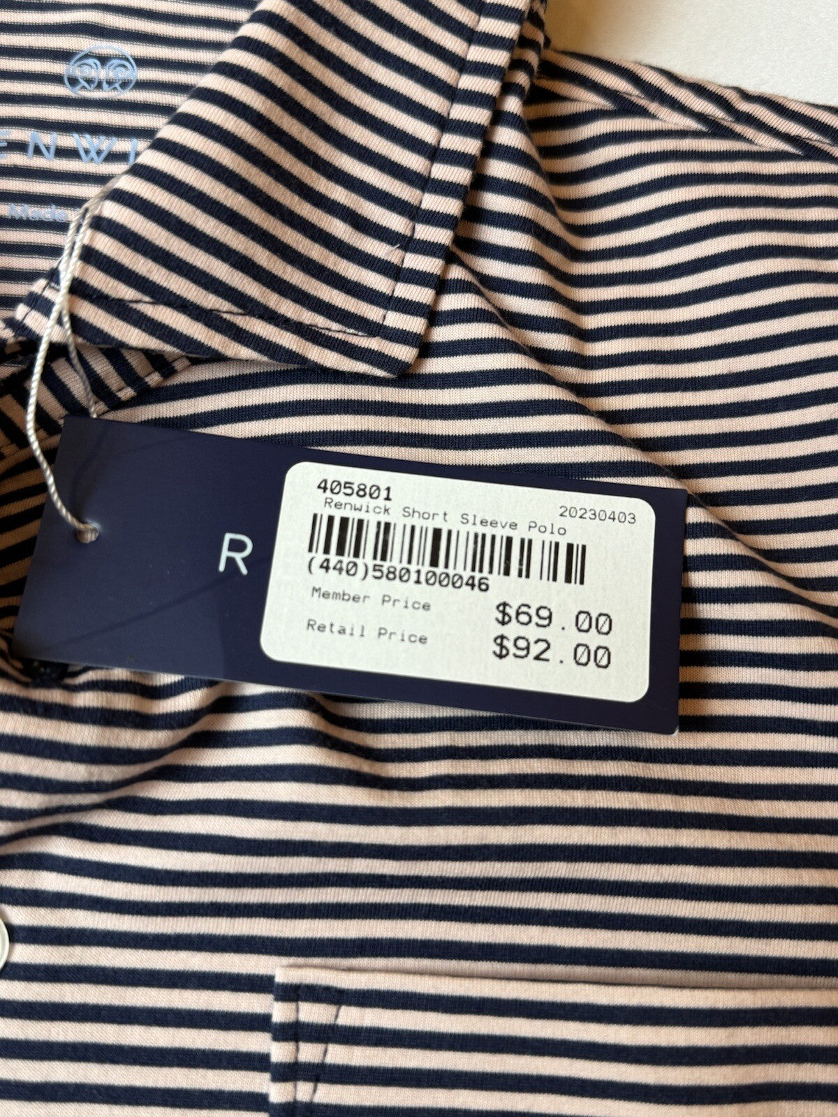 Renwick Women’s Polo Shirt Sz S Golf Striped Cotton (77)