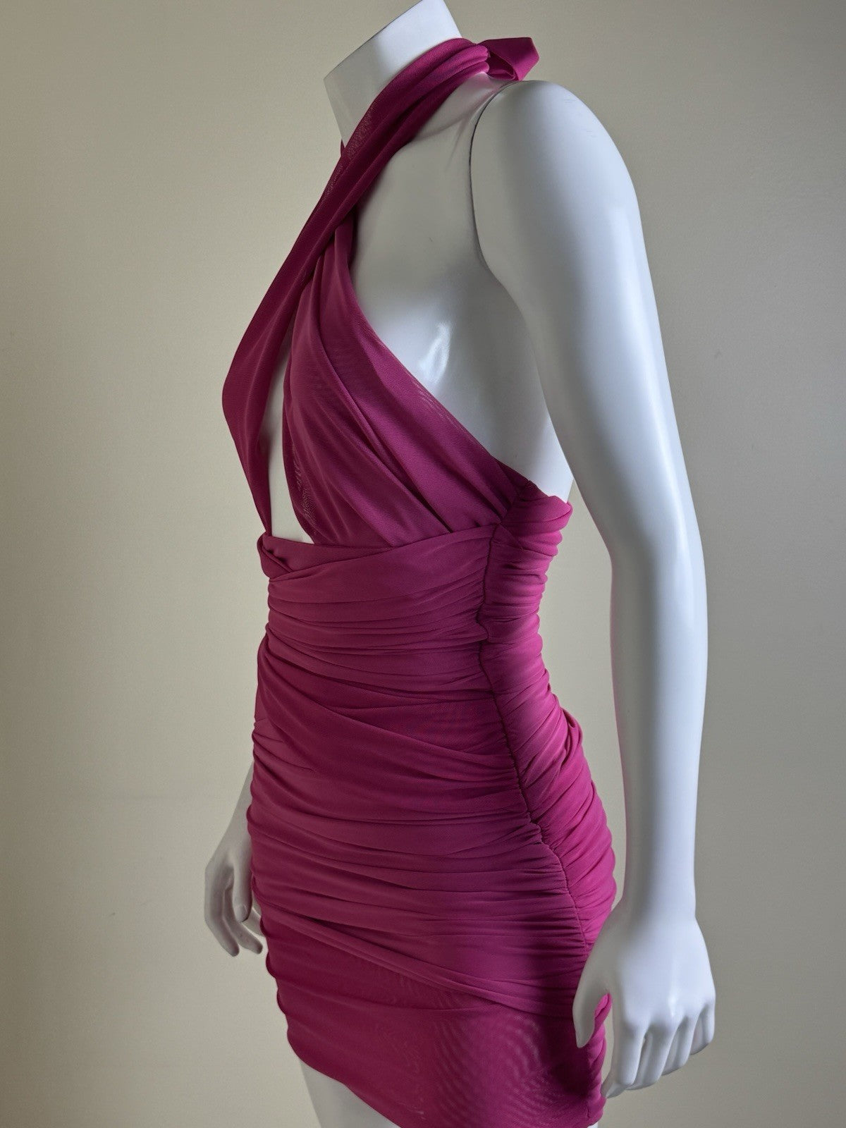 Forever 21 Fuchsia Bodycon Dress Sz S.  (B.160)