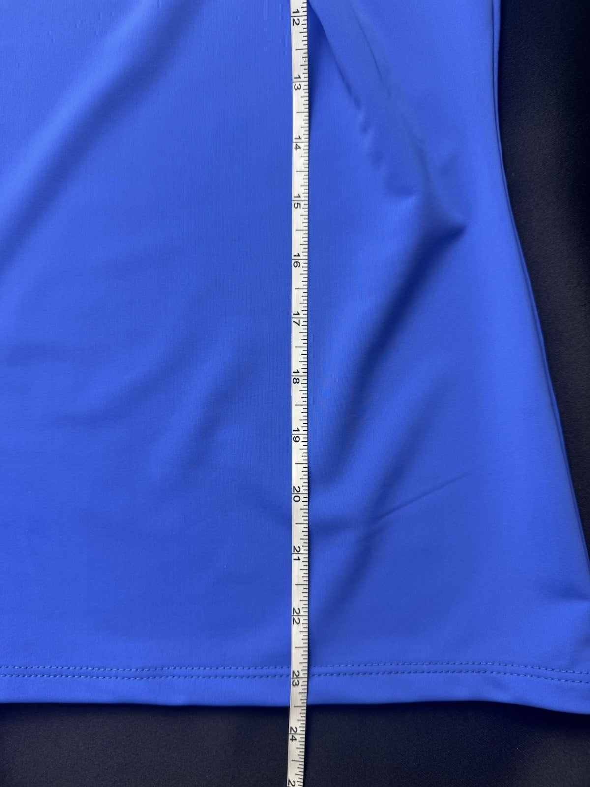 Melly M Blue White Delray 1/4 Zip Sleeveless Golf Tennis Top Size S. (B.159)