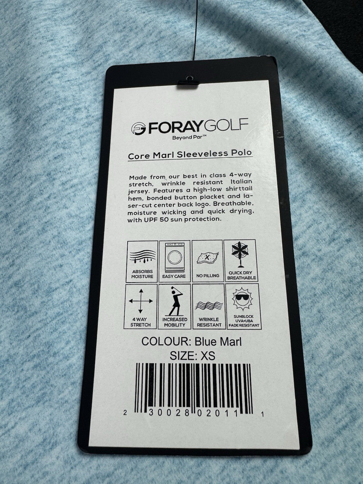 Foray Golf Women’s Sleeveless Golf Polo Shirt Sz XS.      (B.181)