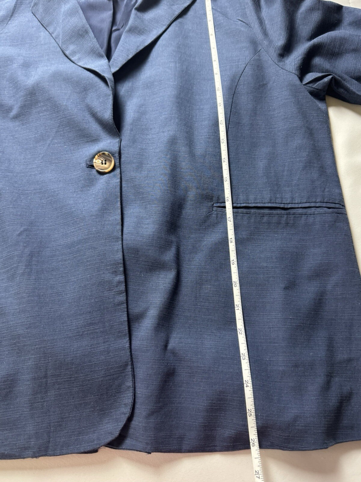 SCUSTY Women’s One Button Front Pockets Blazer Jacket Size L . (B.52/1)