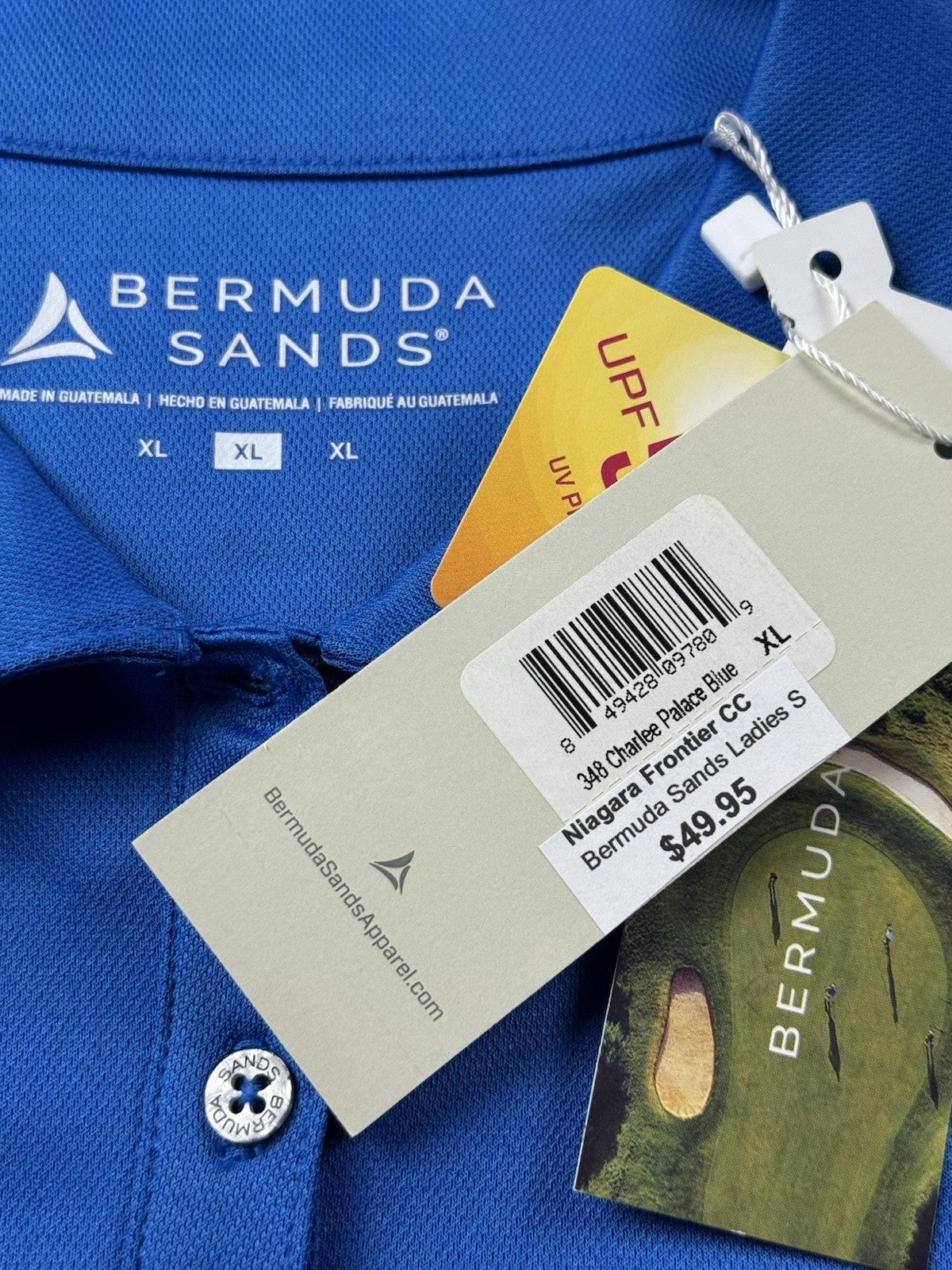 $49 Bermuda Sands Women's Golf Polo Shirt Sz  XL.       (B.181)