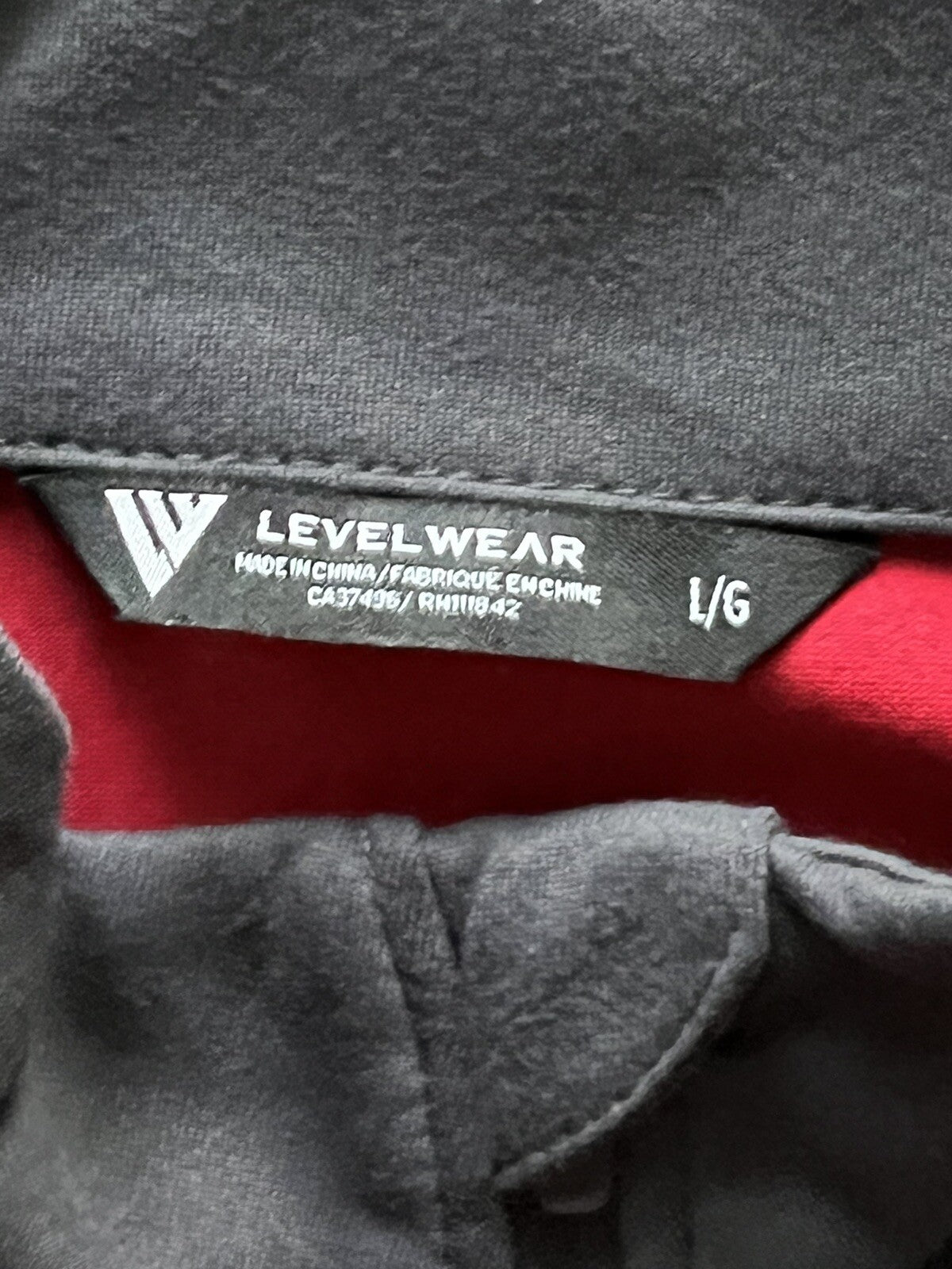 LevelWear Golf Women’s SweatShirt Sz L Red w/Gray