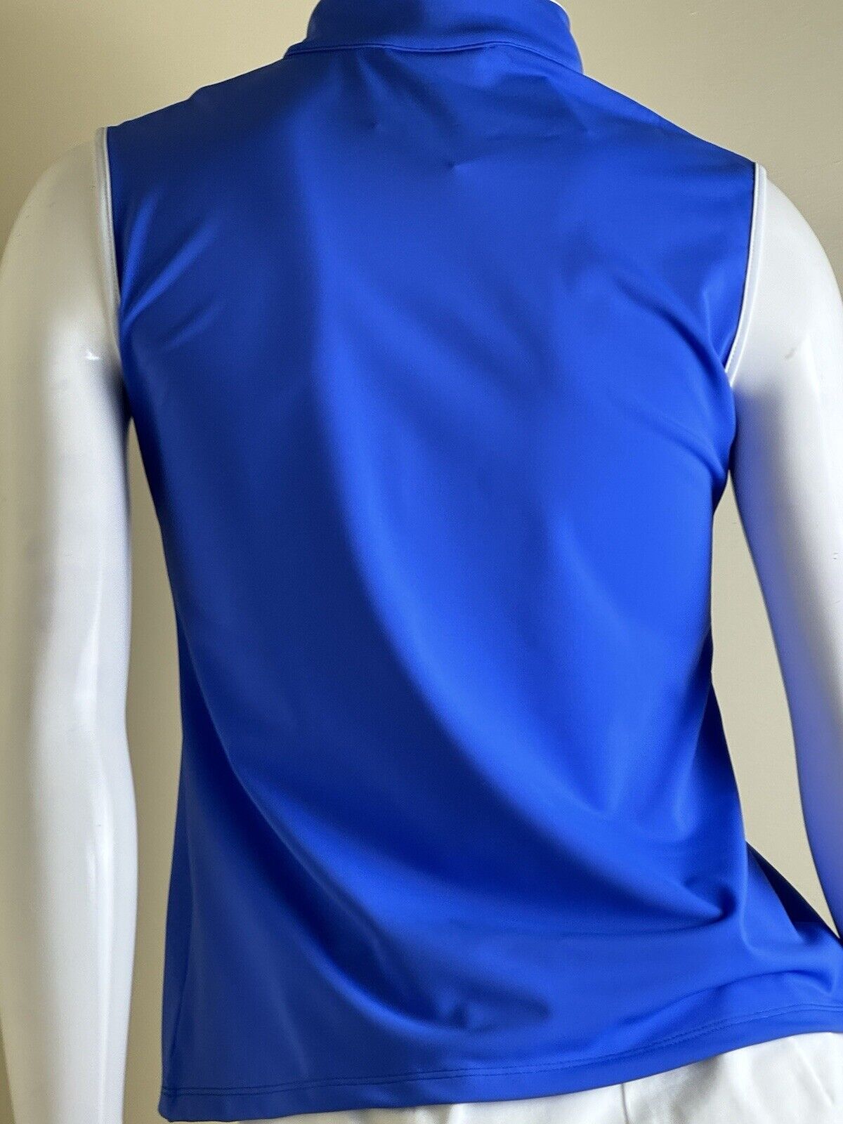 Melly M Women's Golf Tennis Shirt 1/4 Zip Mock Neck Sleeveless Sz M.  (B.79)