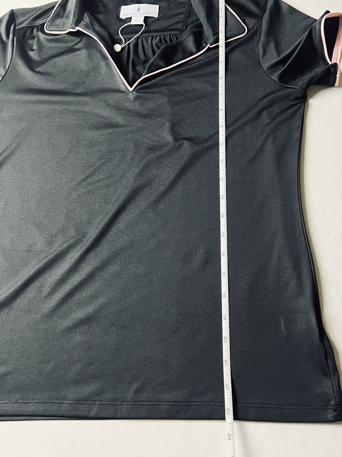 Sport Haley Women's Top Golf Polo Shirt Black Sz S (B.49)