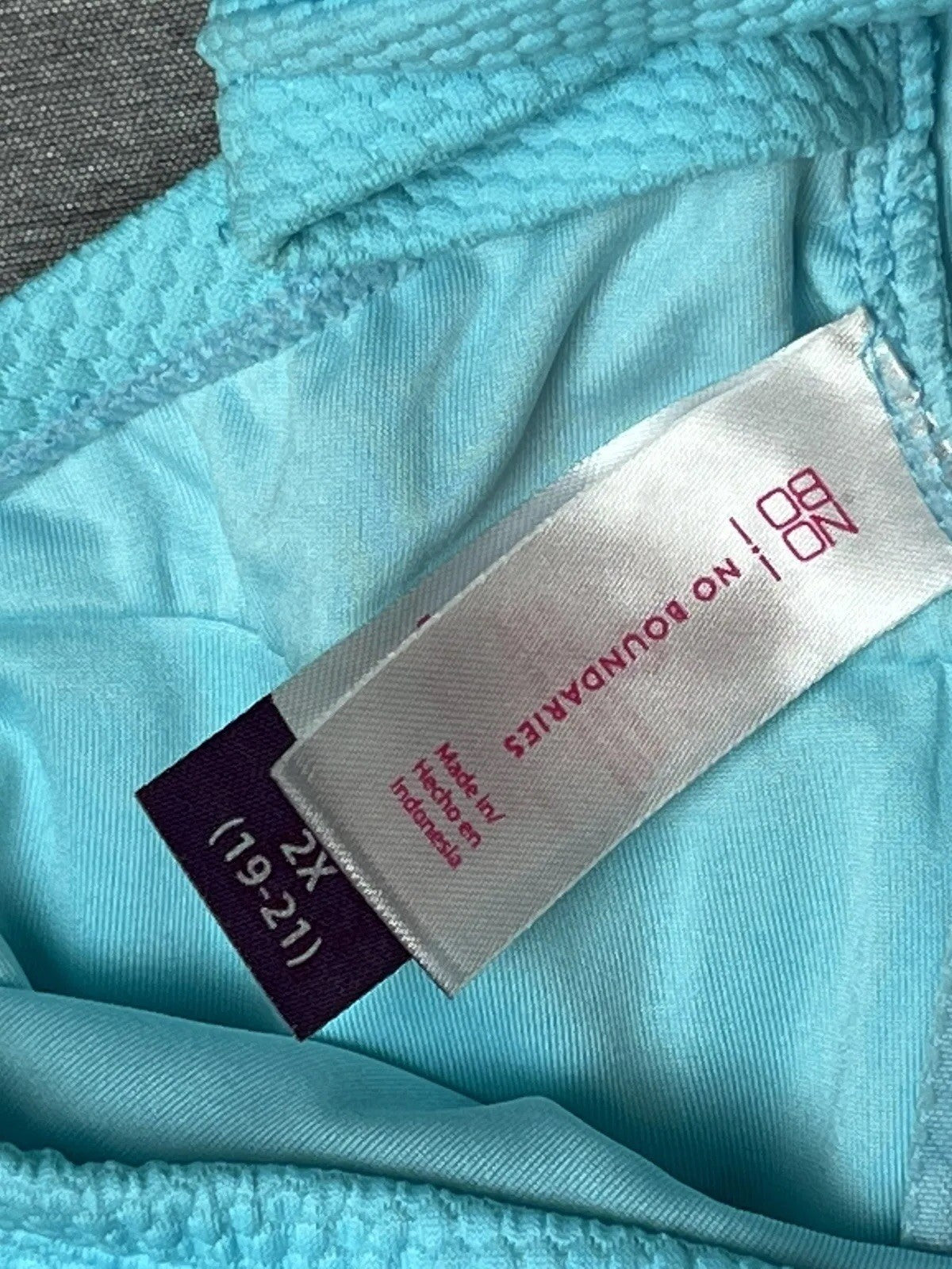 NO BOUNDARIES 1Pc BATHING SUIT Sz 2X.19/21