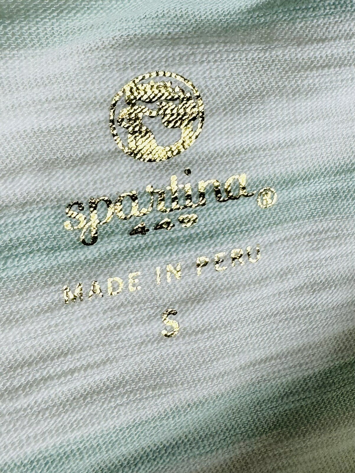 Spartina 449 Women’s Top Sz S Golf Shirt Stripes Green White.  (74)