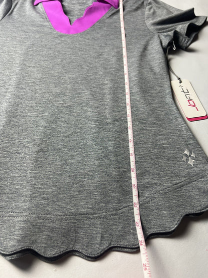 JOFIT Women's Golf Shirt/Top Gray Pink Collared Size S - product photo 6