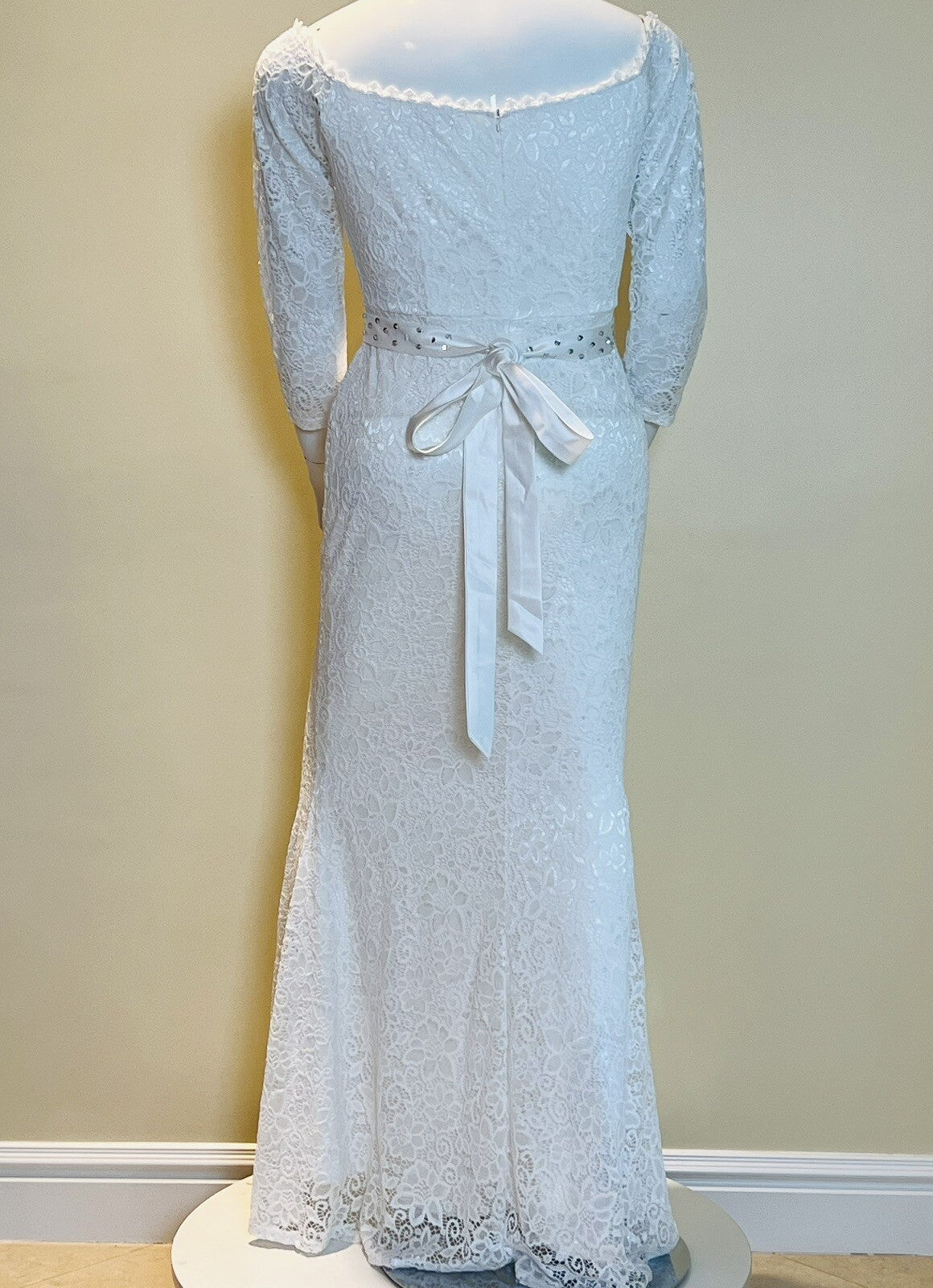 Women's Lace Mermaid Bridal Wedding Dresses Sz XL White (7)
