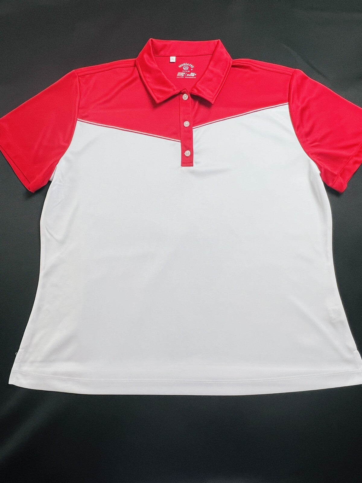 Monterey Club Women's Golf Shirt Sz M Short Sleeve Top (13)