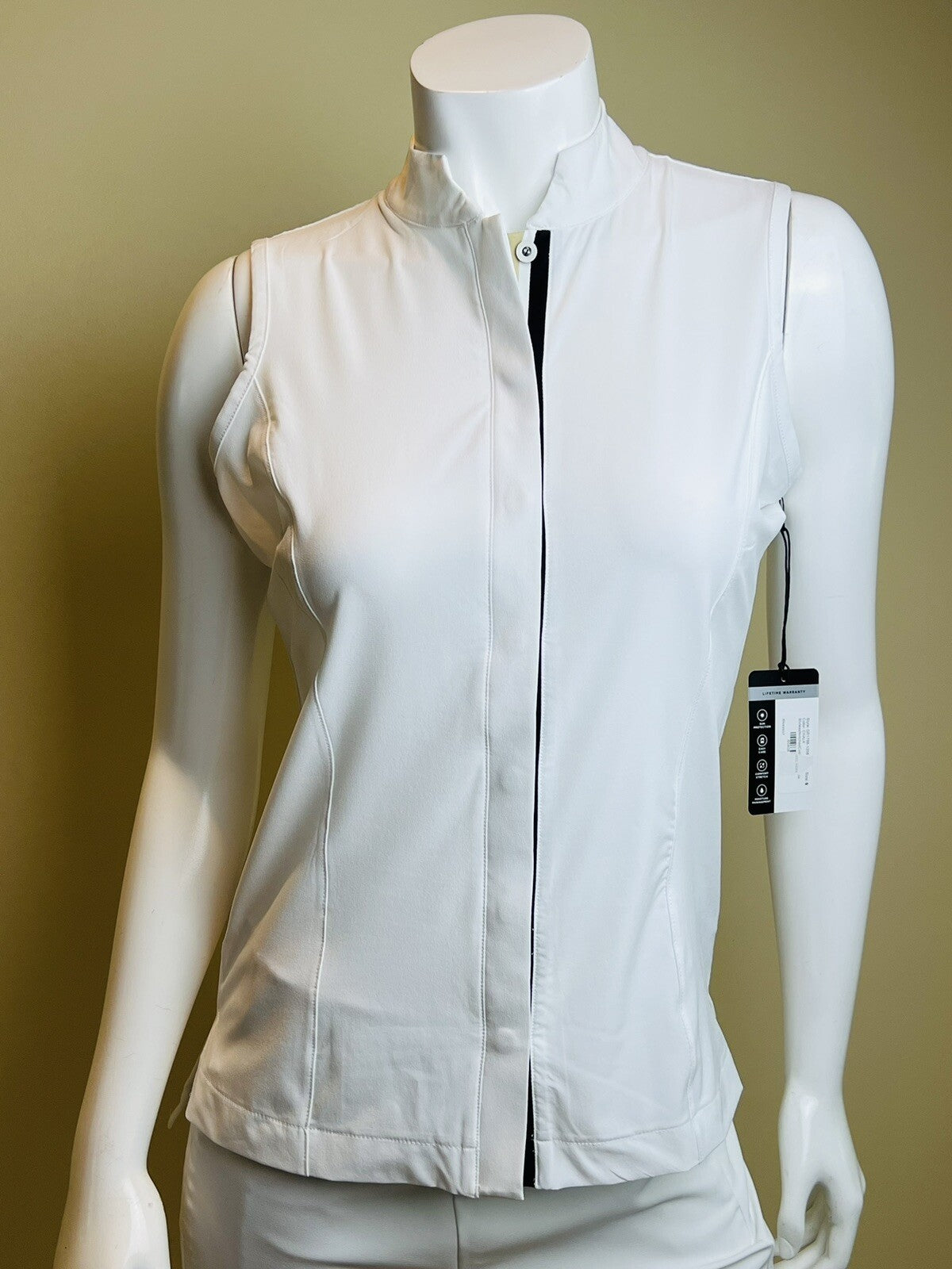 Tail Women's Golf Shirt White Short Sleeve Size S (B.13)