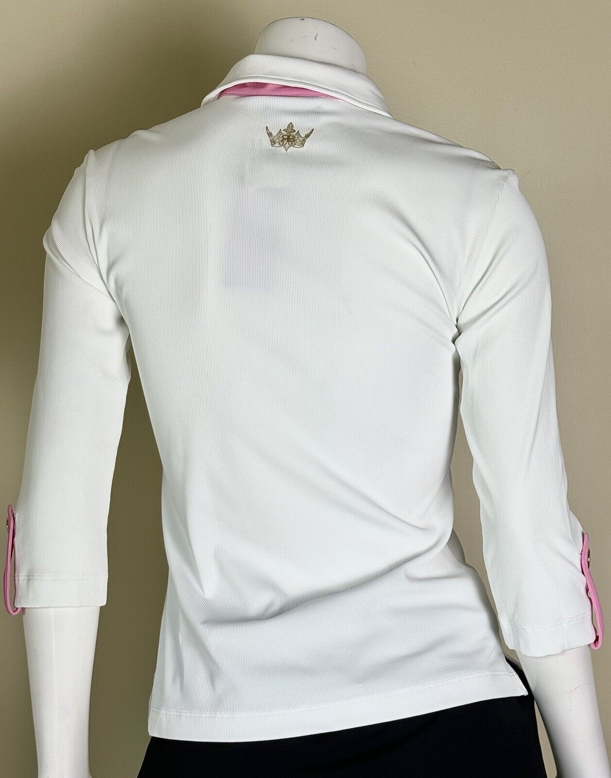 Brendratti White Sz 44 US M Golf Top.