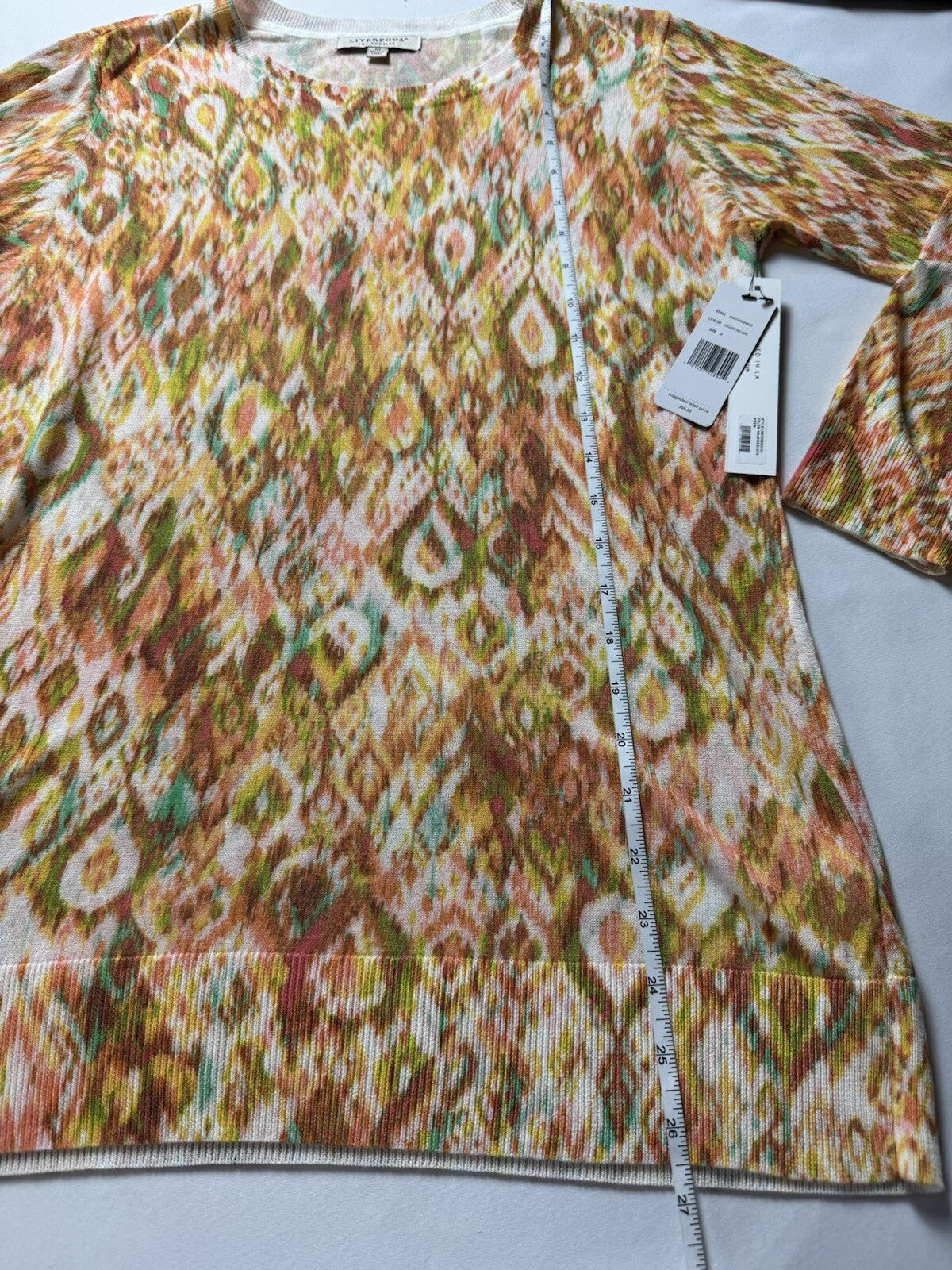 $98 Liverpool Los Angeles Women's Long Sleeves Top Sz M.    (B.152)