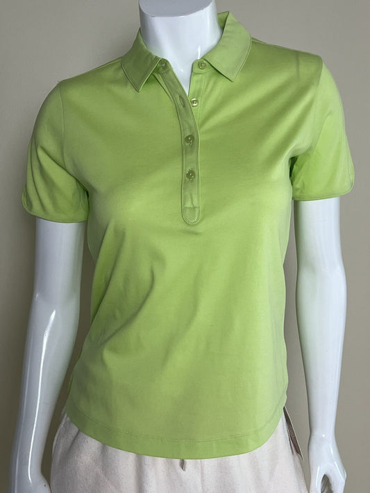 E.P Pro Tour Women's Top Golf Polo Shirt Green Sz S (49)