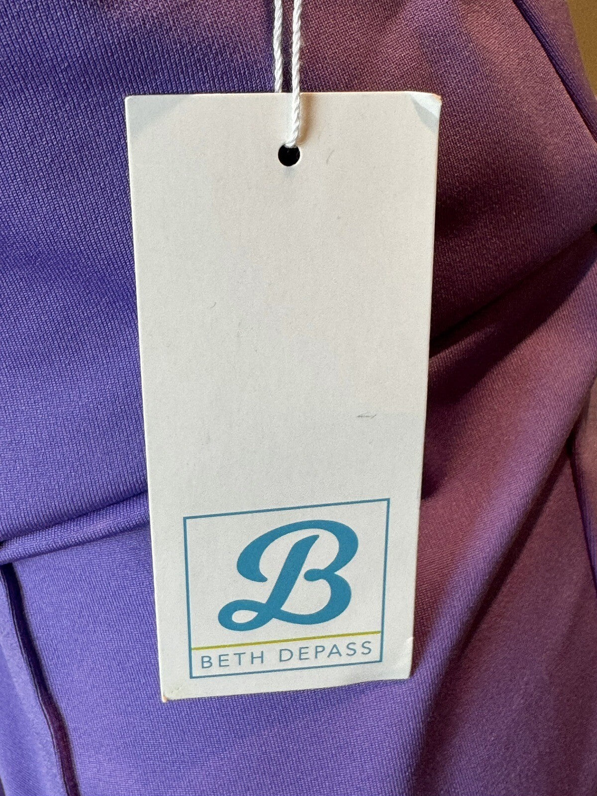 Kevan Hall Beth Depass Purple Zip Golf Pants SZ  8. (74)