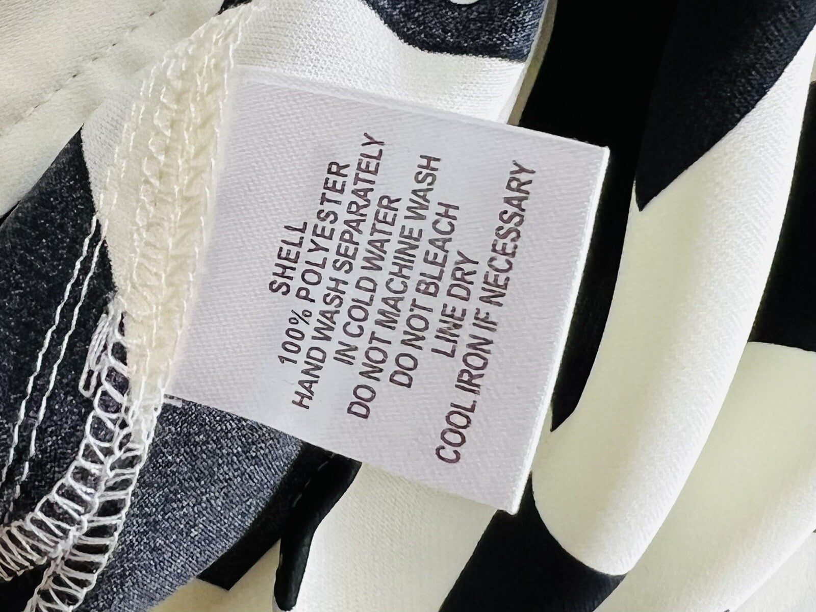 COTTON CANDY Women’s 2Pc Set Long Sleeve Shirt with Inside Top  Sz S Black White