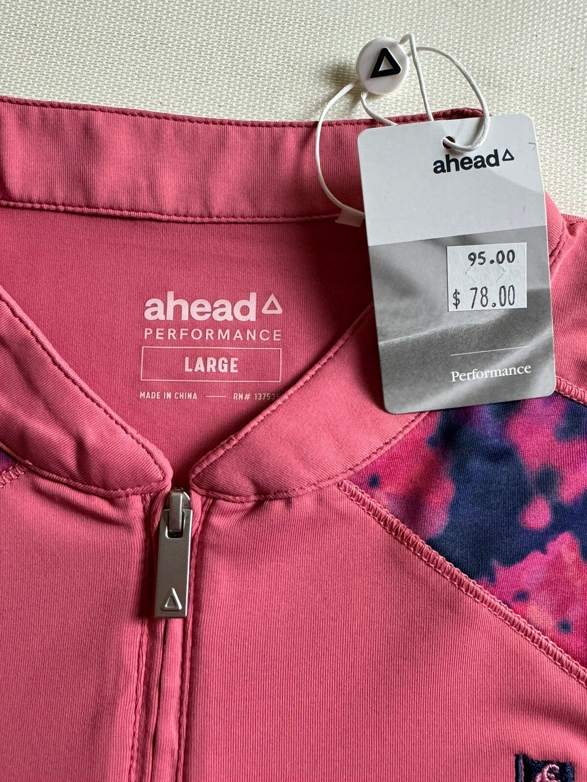 Ahead Performance Polo Golf Shirt Women’s Sz L (B.69)