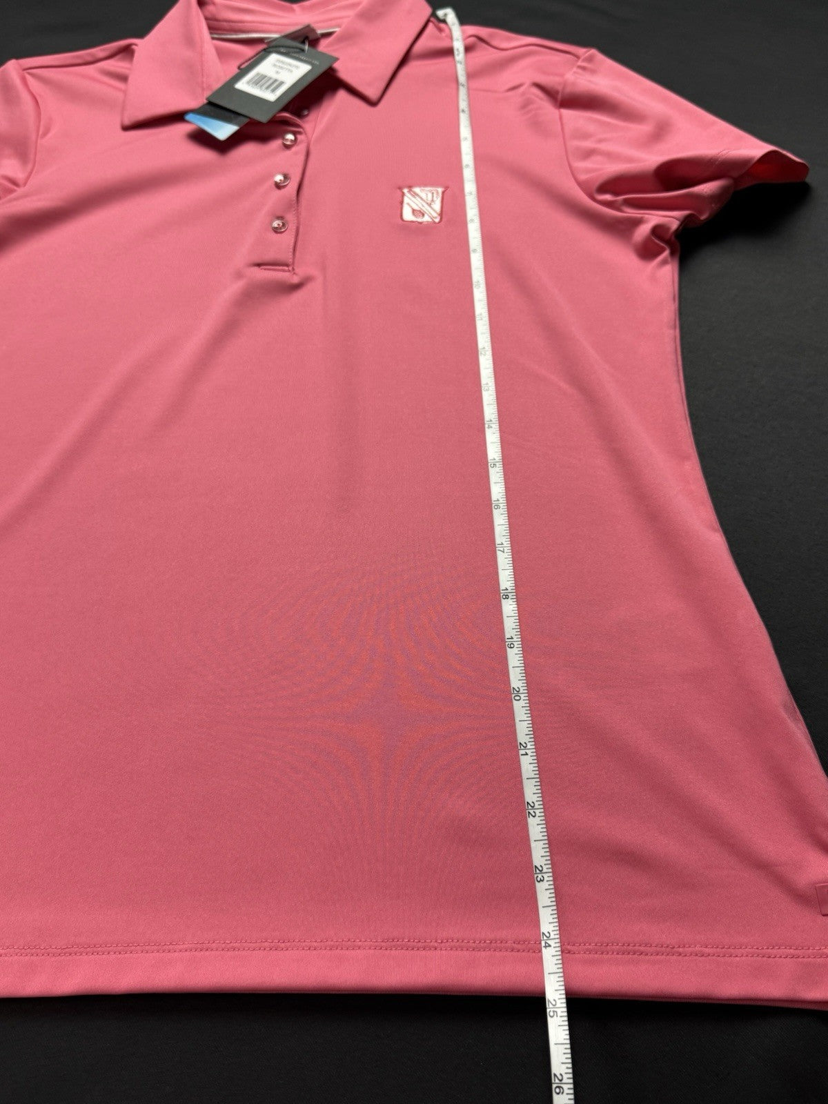 Dunning Golf Rosetta Women's Golf Polo Shirt Sz M. (B.157)