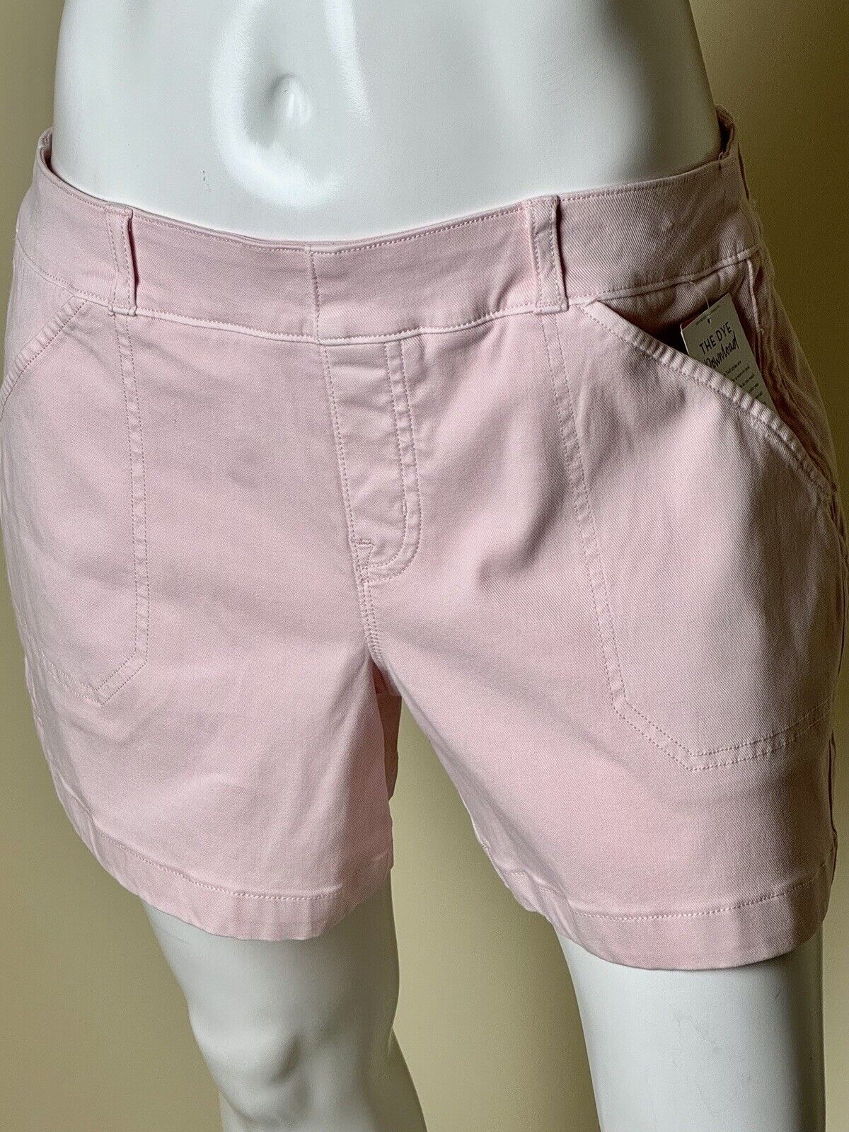 Spanx Women's Soft Pink Stretch Twill Shorts Sz L. (56)