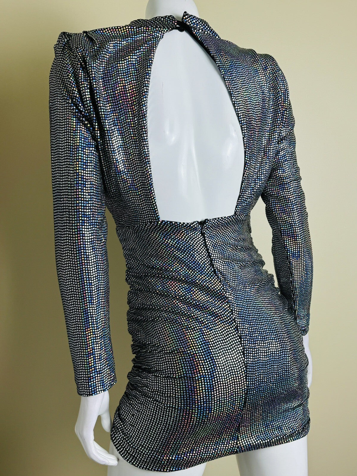 Rose Velvet Women’s Silver Sequins Sz S  (71)