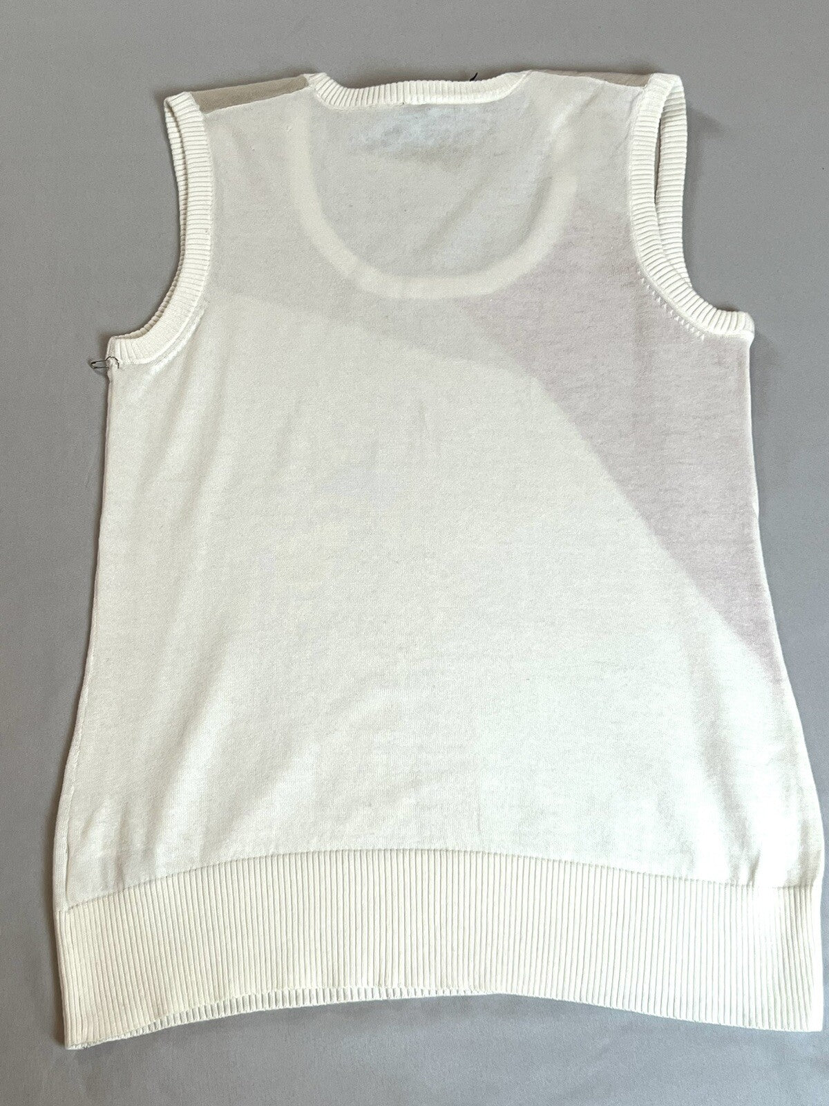 Lija Women's Golf Knit Vest Sz S White