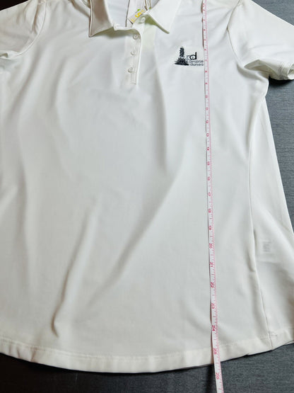 Adidas Women’s Polo Golf Shirt SZ M White Climacool