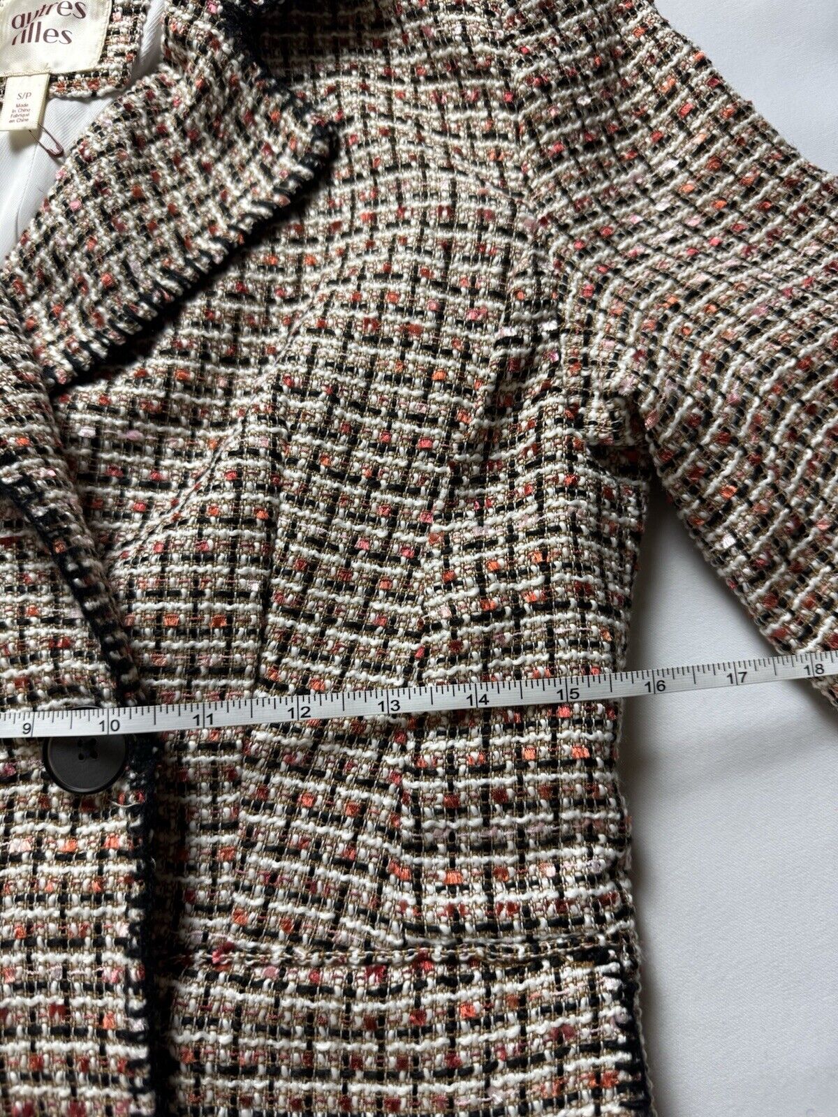 Autres Filles Women’s Tweed Blazer Sz S