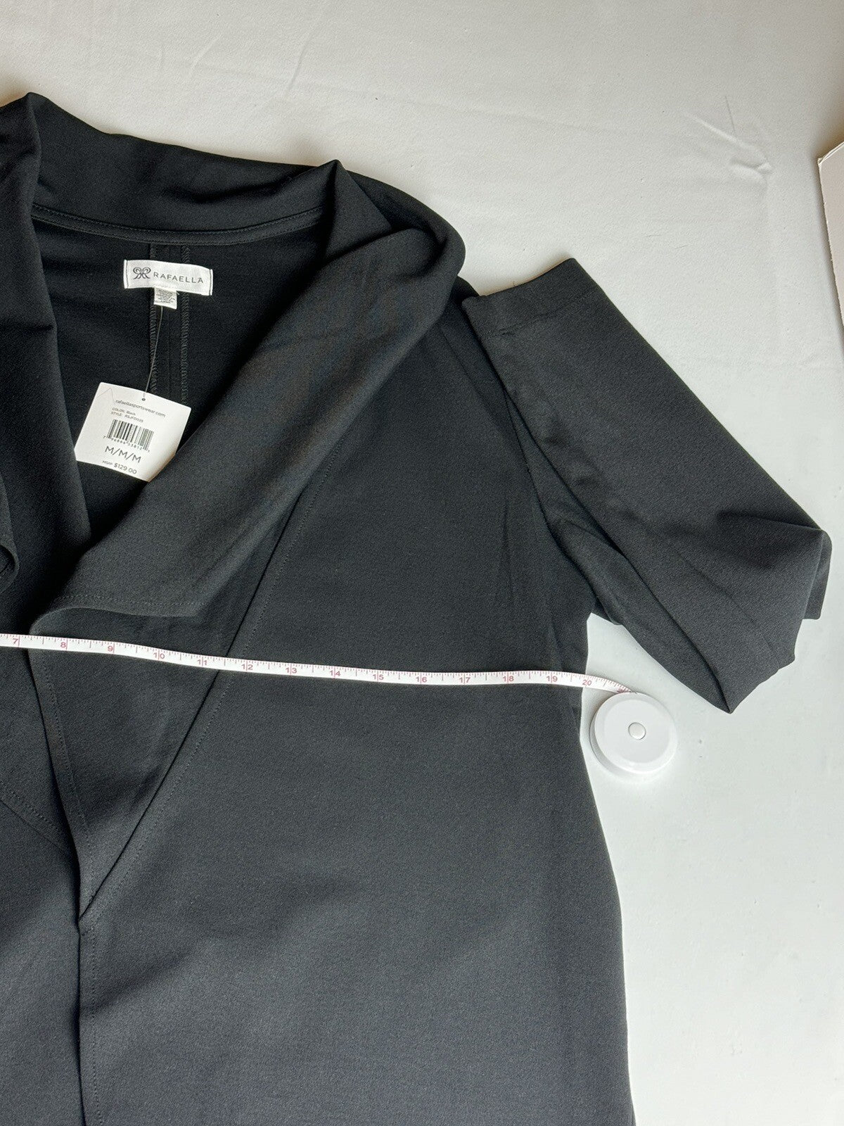 $139 Rafaella Woman’s Black Cardigan Sz M  (B.77)