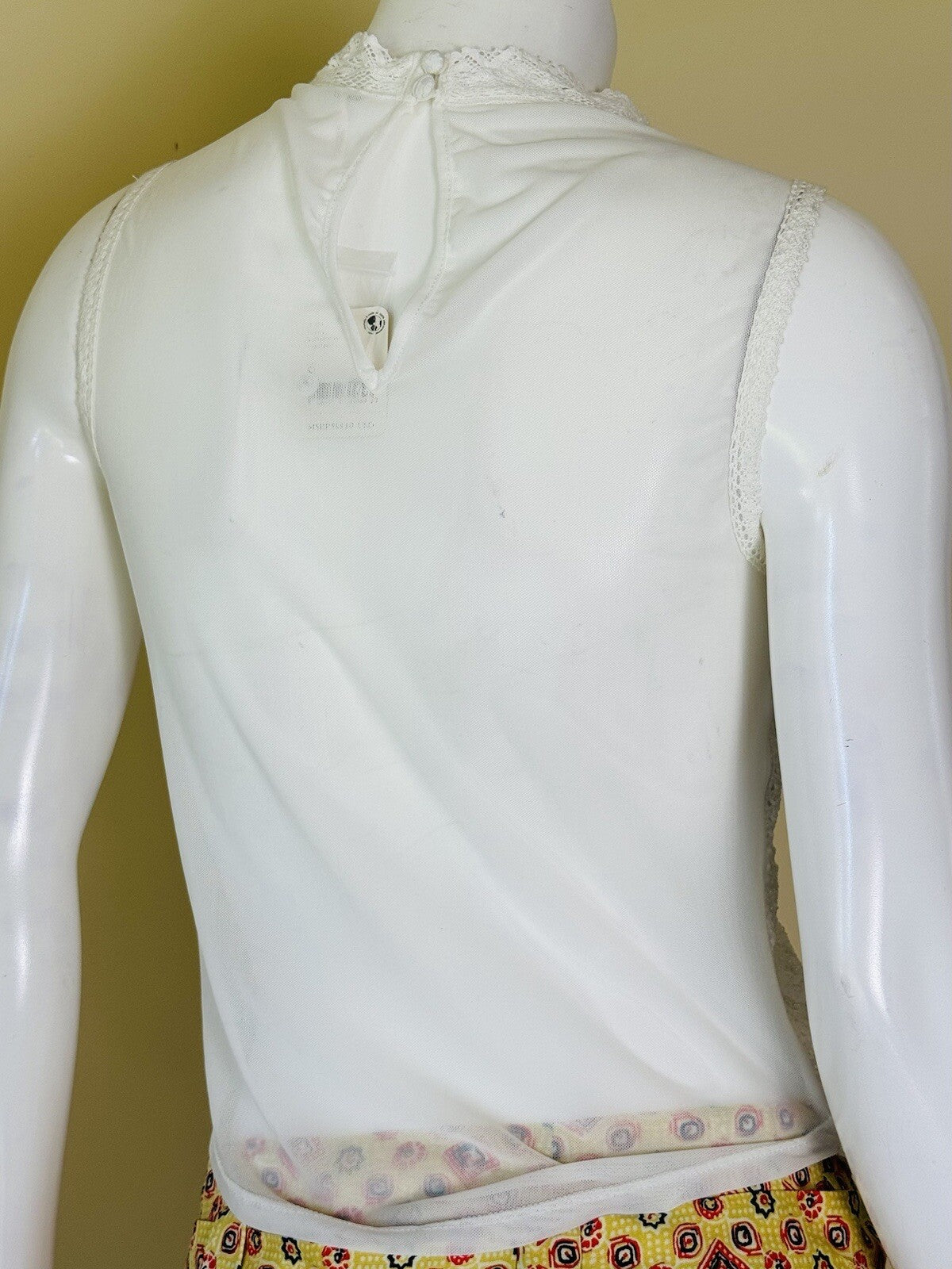 Free People Top Lace White Blouse Size S.  (64)