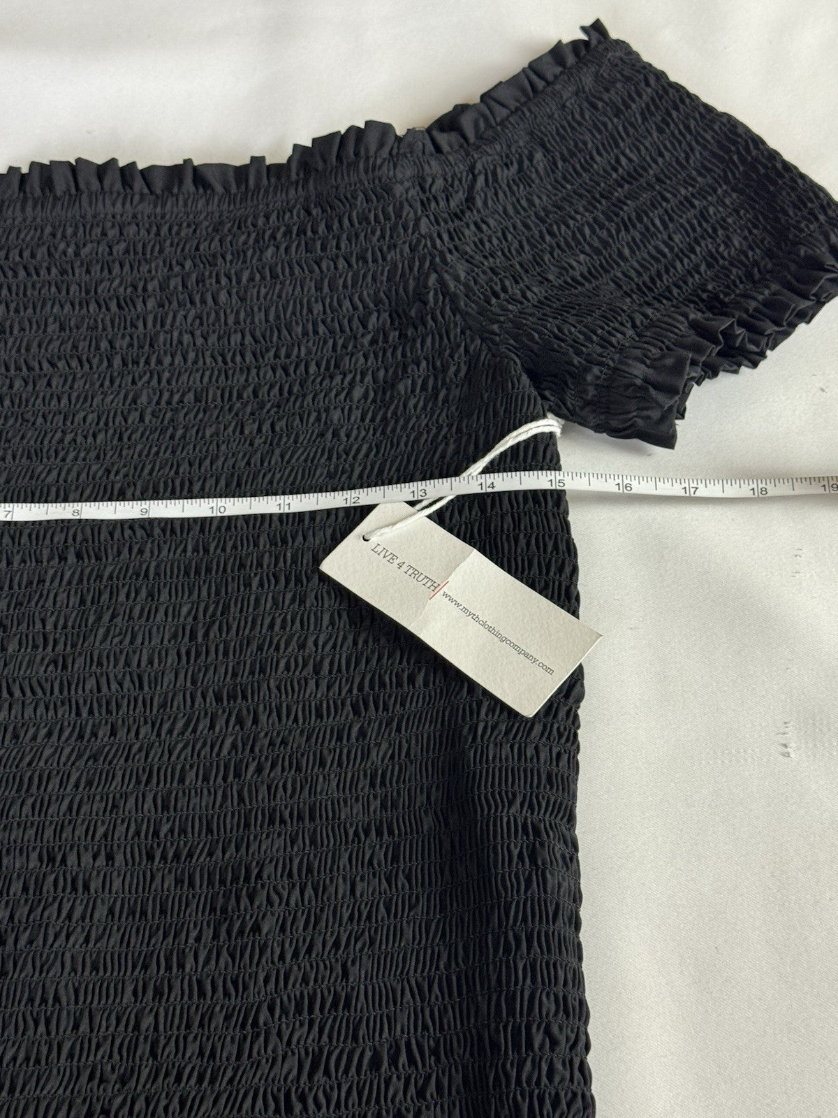Live 4 Thrust Women’s Black Blouson Dress Sz L     (B.176)