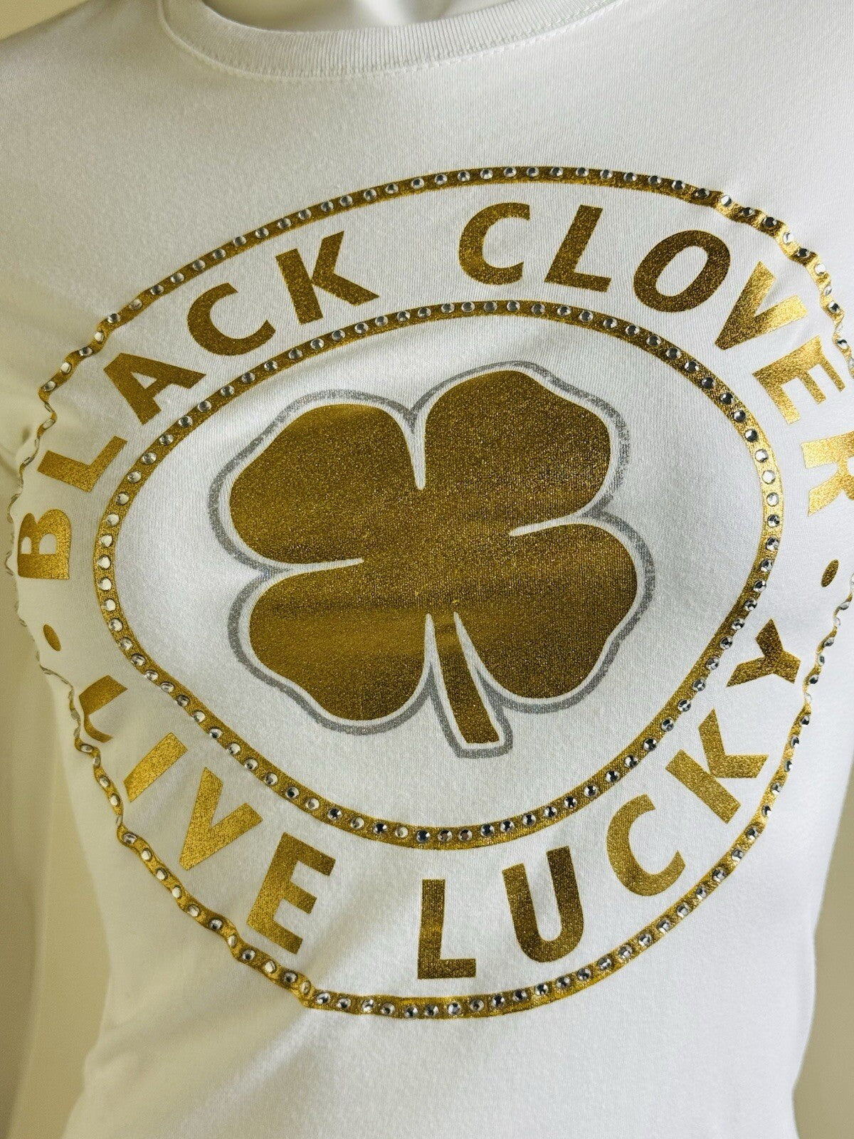 Black Clover Women’s Golf Shirt  Pullover Sz S  (B.38)